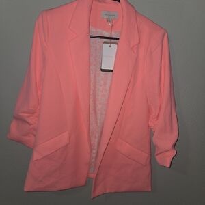 Skies Are Blue Bright Pink Blazer